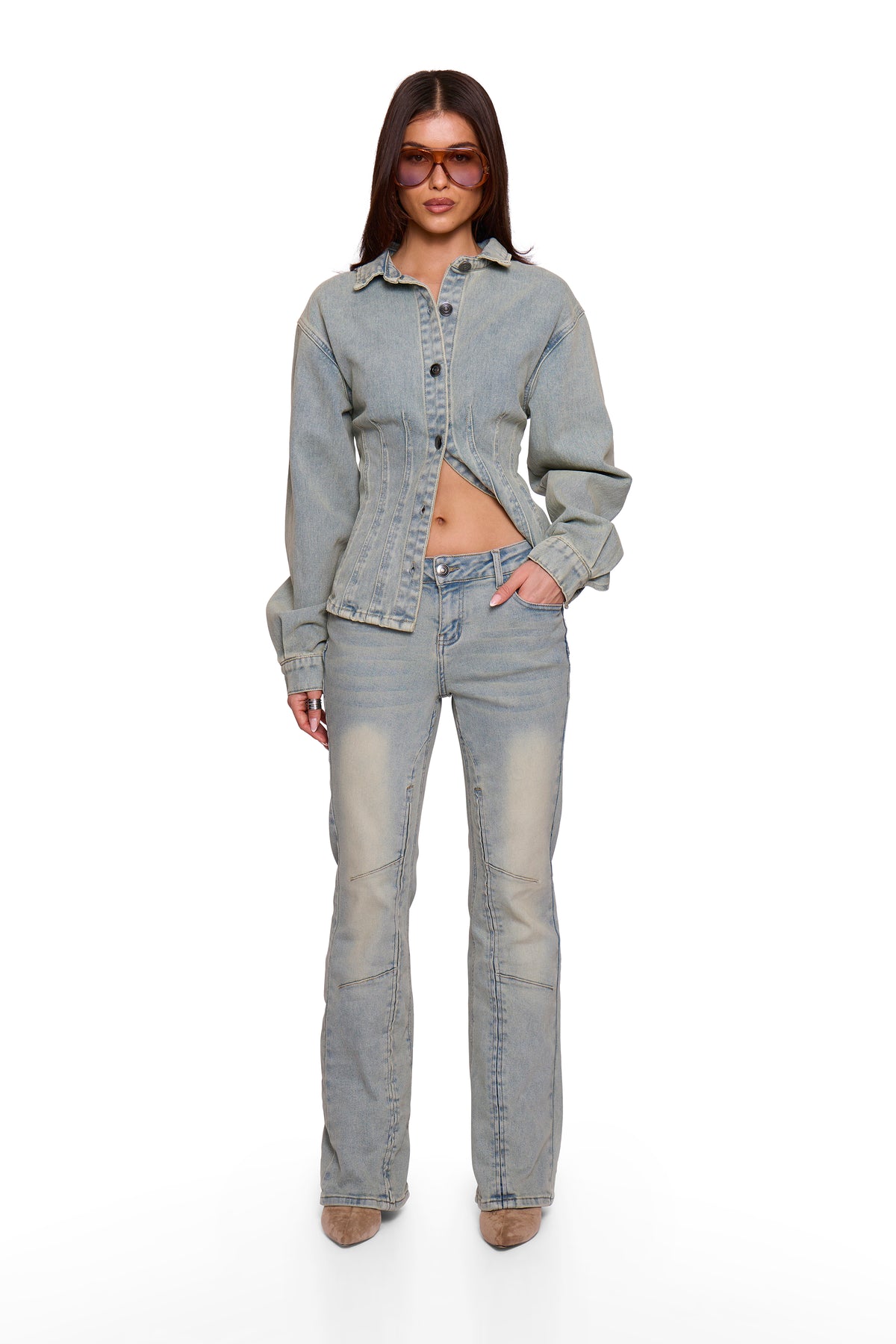 Blue Washed Denim Jacket