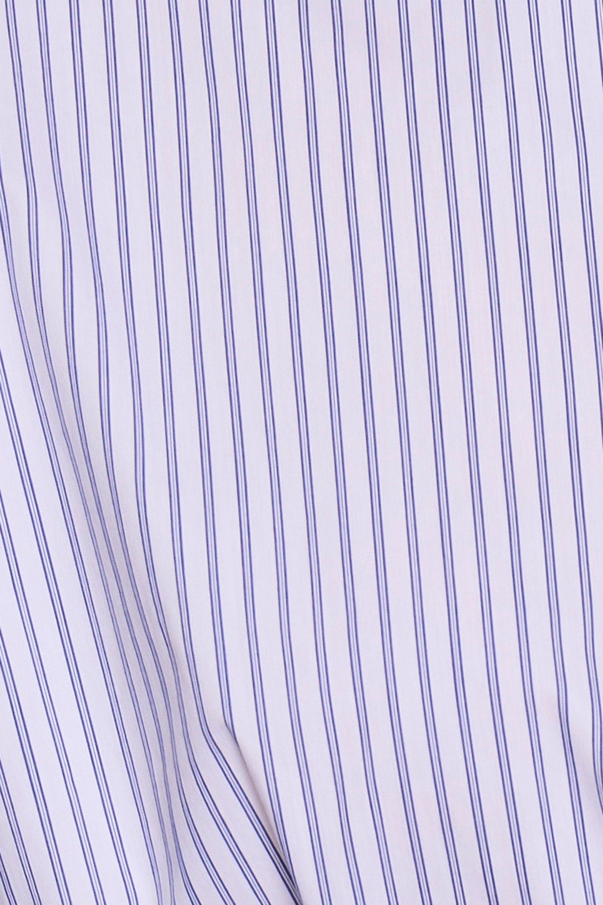 Blue Pinstripe Cropped Shirt