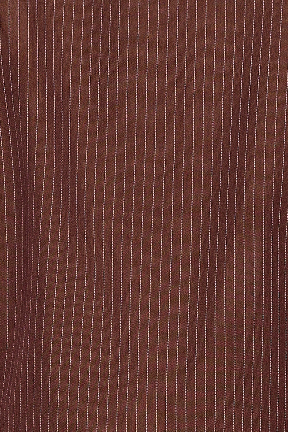 Chocolate Pinstripe Zip Top